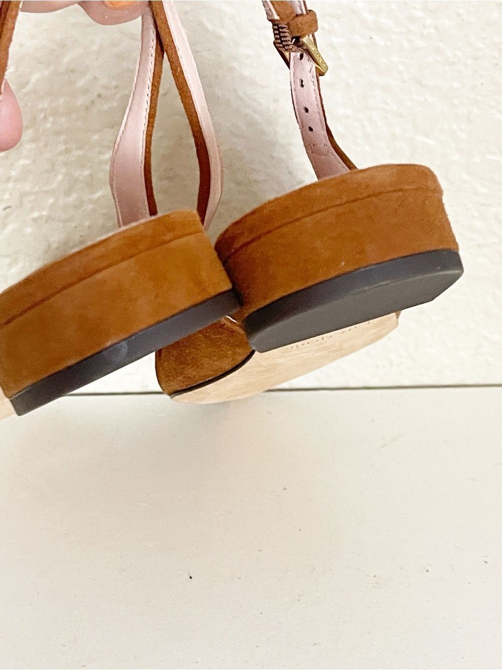 kate spade Tan Suede Pointed Slingback Flats with Bow - Picture 4 of 11
